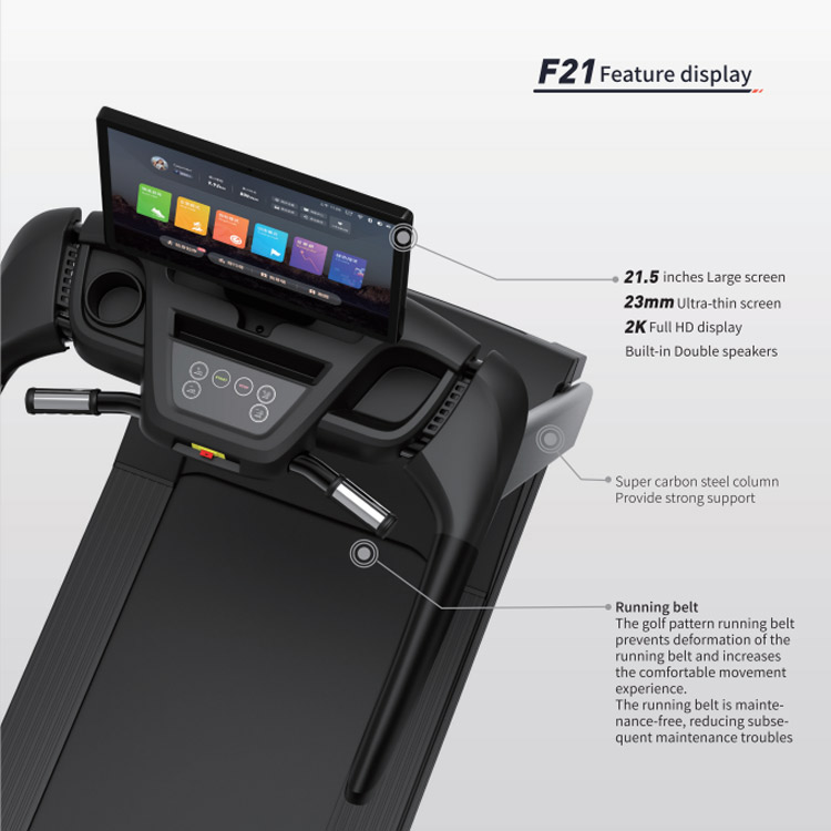 Treadmill For Fitness Gym And Home Treadmill With Touch Screen